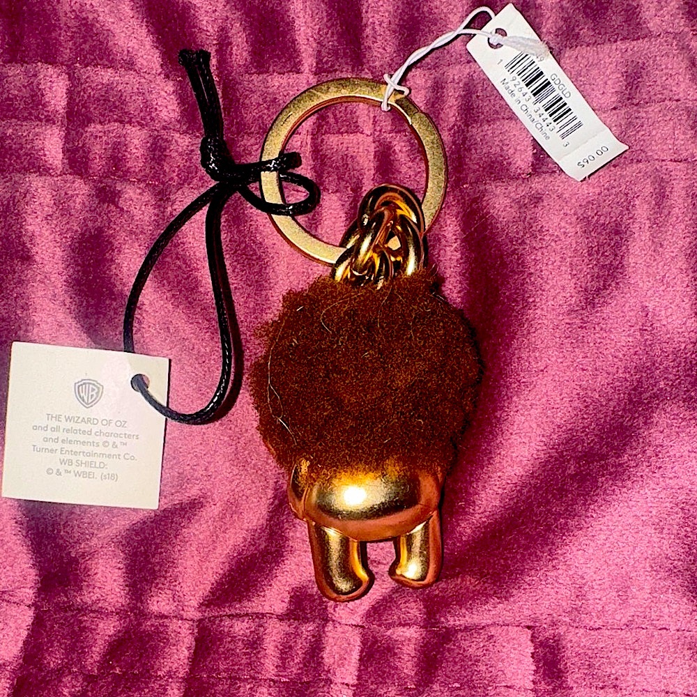 Coach Nwt 2018 Retired Coach Wizard of Oz Bear Keychain Charm the cowardly lion. - Picture 7 of 13
